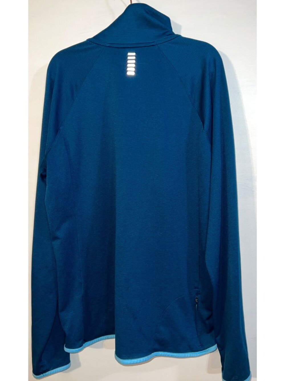 Under Armour HeatGear Long Sleeve Fitted Pullover Blue Size Large - Picture 3 of 7